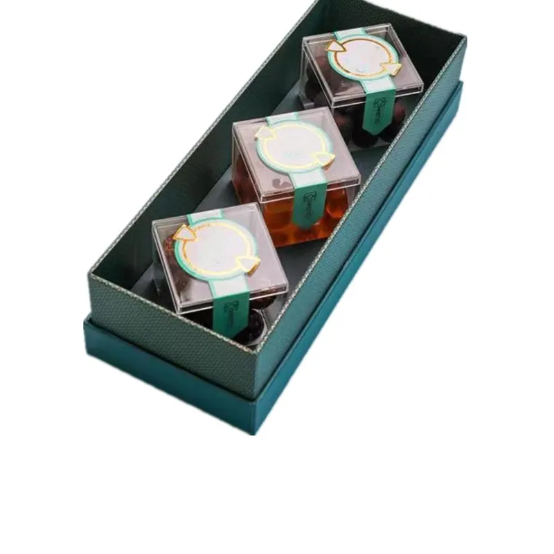 नई डिजाइन आयत खाली मिठाई बक्से पारदर्शी एक्रिलिक चॉकलेट बॉक्स कस्टम रंगीन ईवा डालने के साथ चॉकलेट बॉक्स पैकेजिंग