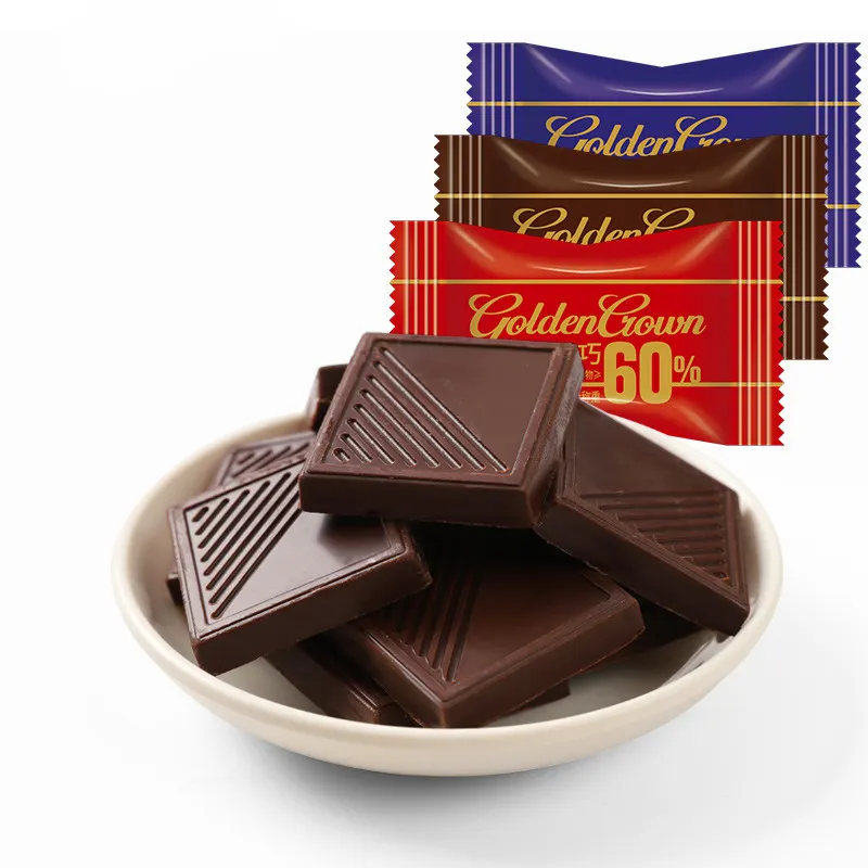Aperitivos chocolate al por mayor pura manteca de cacao 60% chocolate negro