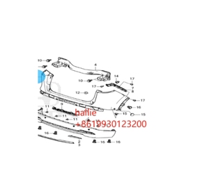 Orijinal araba parçaları Honda için otomatik ön tampon Bumper 6531ah00 0471531AH00ZZ 0471131AH00ZZ ENS1 tamponlar - Product Image 2