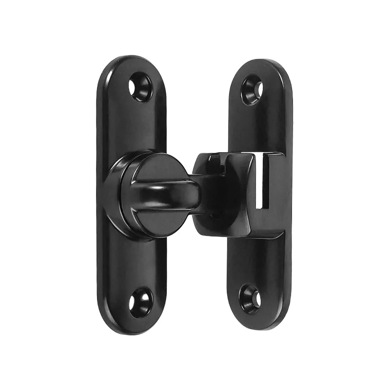 Alta qualidade Zinc Alloy 90/180 Graus Porta Deslizante Fecho Dual Purpose No-Punch Door Lock Acessório
