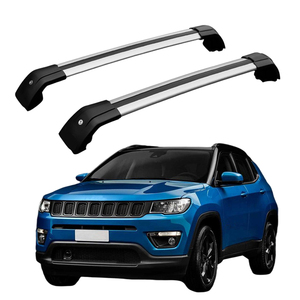 Hiçbir gürültü yüksek kaliteli alüminyum evrensel bagaj çubuğu araba tavan portbagajı <span class=keywords><strong>Jeep</strong></span> pusula 2020-2023 için