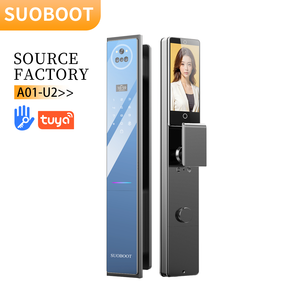 Suoboot A01-U2 Smart Life Video Intercom WiFi riconoscimento delle impronte digitali CNC intaglio in legno chiave Password per accesso citofono - Product Image 1