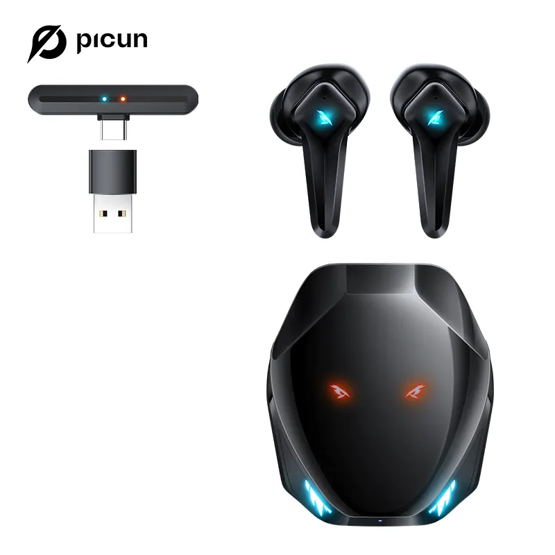 Picun V1 a bassa latenza Bluetooth Gaming TWS auricolare 2.4GHz Gamer auricolari senza fili per cuffie