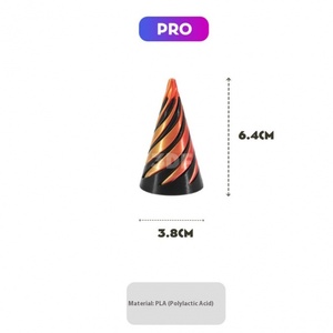 3D in hai màu Swirl <span class=keywords><strong>Fidget</strong></span> <span class=keywords><strong>Spinner</strong></span> Giải nén đồ chơi âm nhạc xoắn ốc ba chiều cấu trúc ngón tay đồ trang trí câu đố - Product Image 2