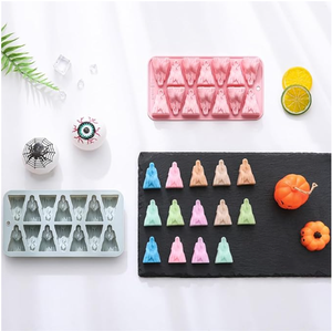 2 Gói 3D Ma Specter Silicone Khuôn Tái Sử Dụng Không Dính Nướng Khuôn Cho Fondant Bánh Ice Cubes Của Nhãn Hiệu Xà Phòng Polymer Bánh Công Cụ - Product Image 4