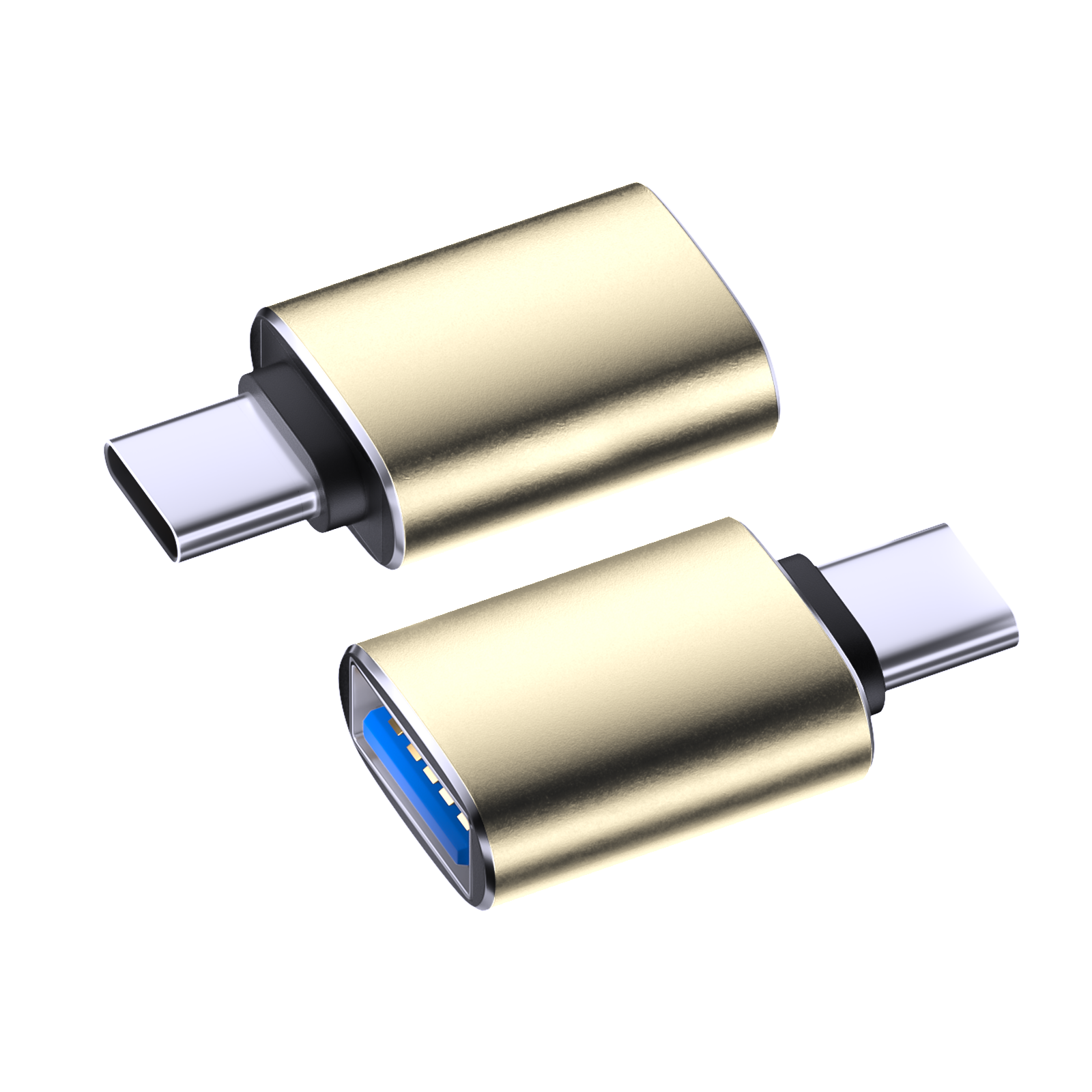 USB a tipo-C (dorado)