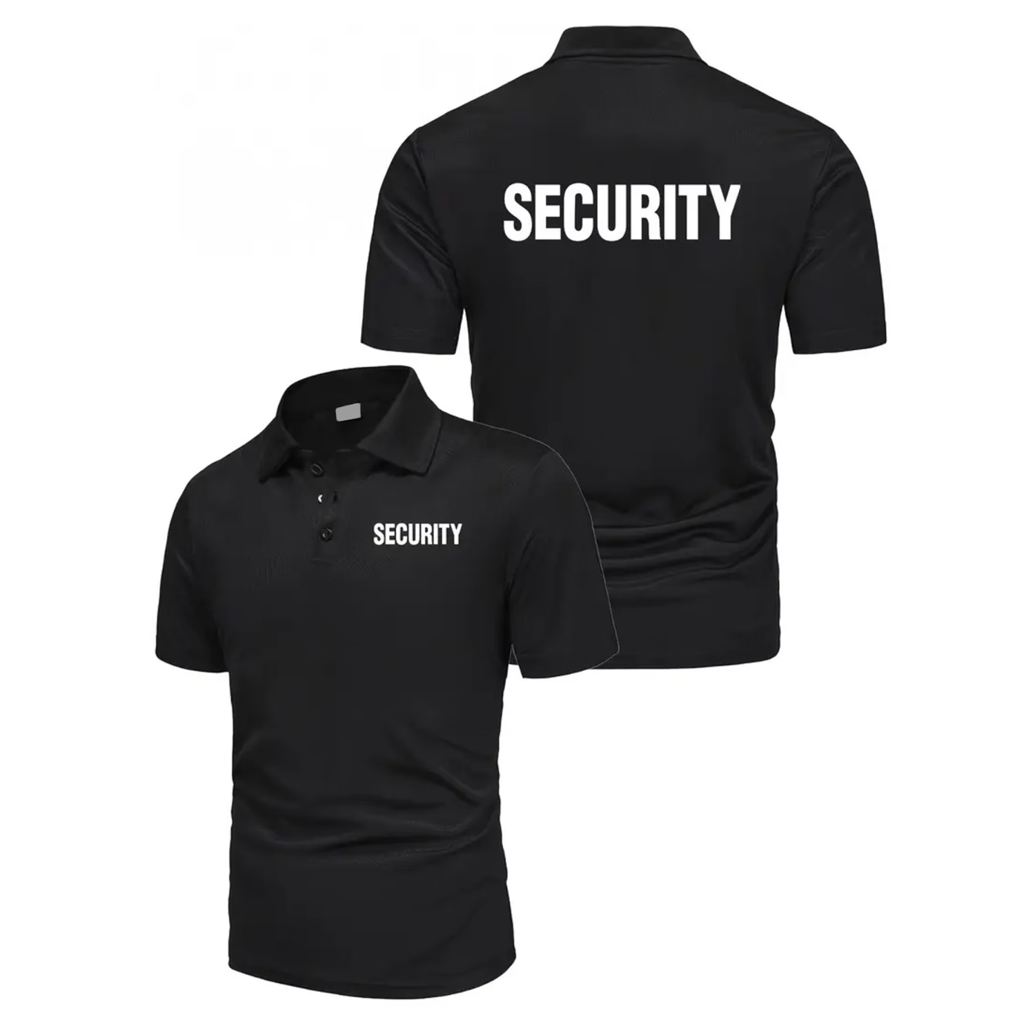 Uniformes de garde de sécurité-noir