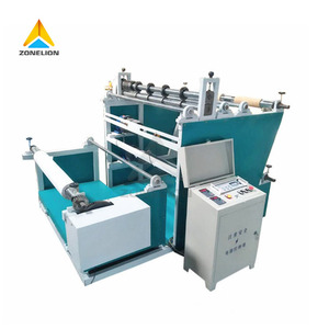 Otomatik Jumbo Kraft termal kağıt PE PVC plastik streç Film sarıcı eğme kesici rulo dilme sarma kesme makinesi - Product Image 1