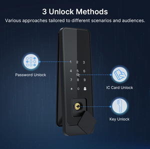 Günstige Smart Home Keyless Entry System Türbeschläge Falsch versuchen Lockout Digitales biometrisches Türschloss mit Tastatur - Product Image 5