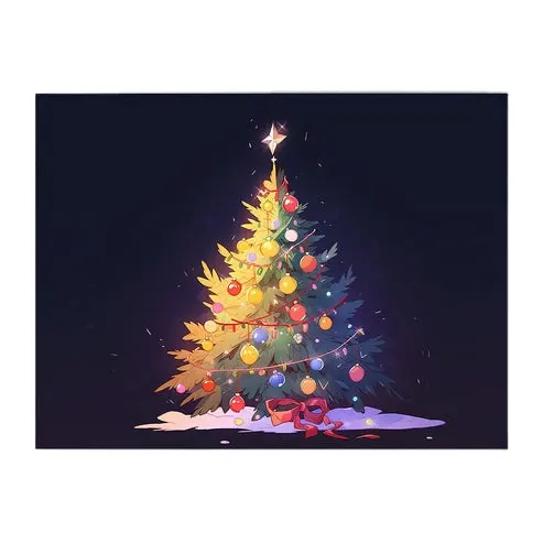 Pinturas en lienzo personalizadas, pintura de diamante de árbol de Nochebuena, 5D, taladro completo, para el día de Navidad