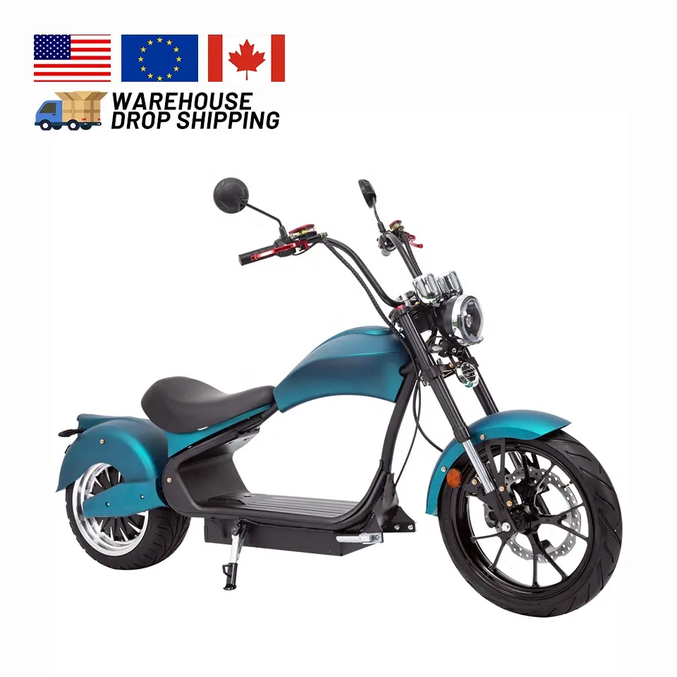 4000w 75 km/h chopper eec coc fat pneu elétrico citycoco scooter armazém da ue 65km de longo alcance