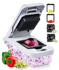 <strong>4</strong> in <strong>1</strong> <strong>Multi</strong> Function Plastic Fruit Potato Slicer Manual Dicer and Onion Chopper Vegetable Chopper <strong>Cutter</strong>