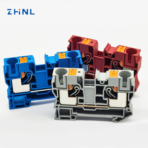 Most Popular PT10 <strong>Spring</strong> <strong>Connection</strong> 20-6 AWG DIN Rail Push in <strong>Terminal</strong> <strong>Block</strong> Connector - Product Image 5