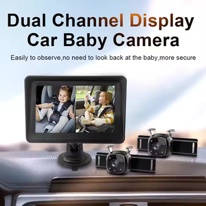 Akıllı 720P Video bebek izleme monitörü çift kanallı AV girişi gece görüş sevimli görünüm bebek kamerası güvenli sürüş koruma Pet - Product Image 2