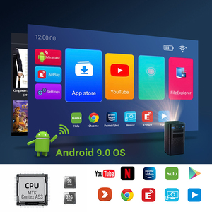 Byintek-miniproyector de bolsillo P20, dispositivo inteligente con Android, DLP, LED, WIFI, móvil, pequeño, holograma, inalámbrico, con batería
