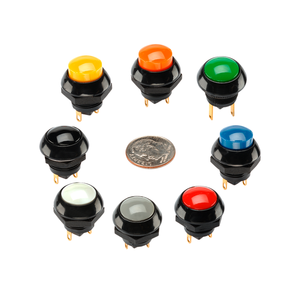 Yeni orijinal P9-213121 OTTO basmalı düğme anahtarı anlık Panel montaj DPDT 28V DC entegre devreler elektronik bileşenler - Product Image 5