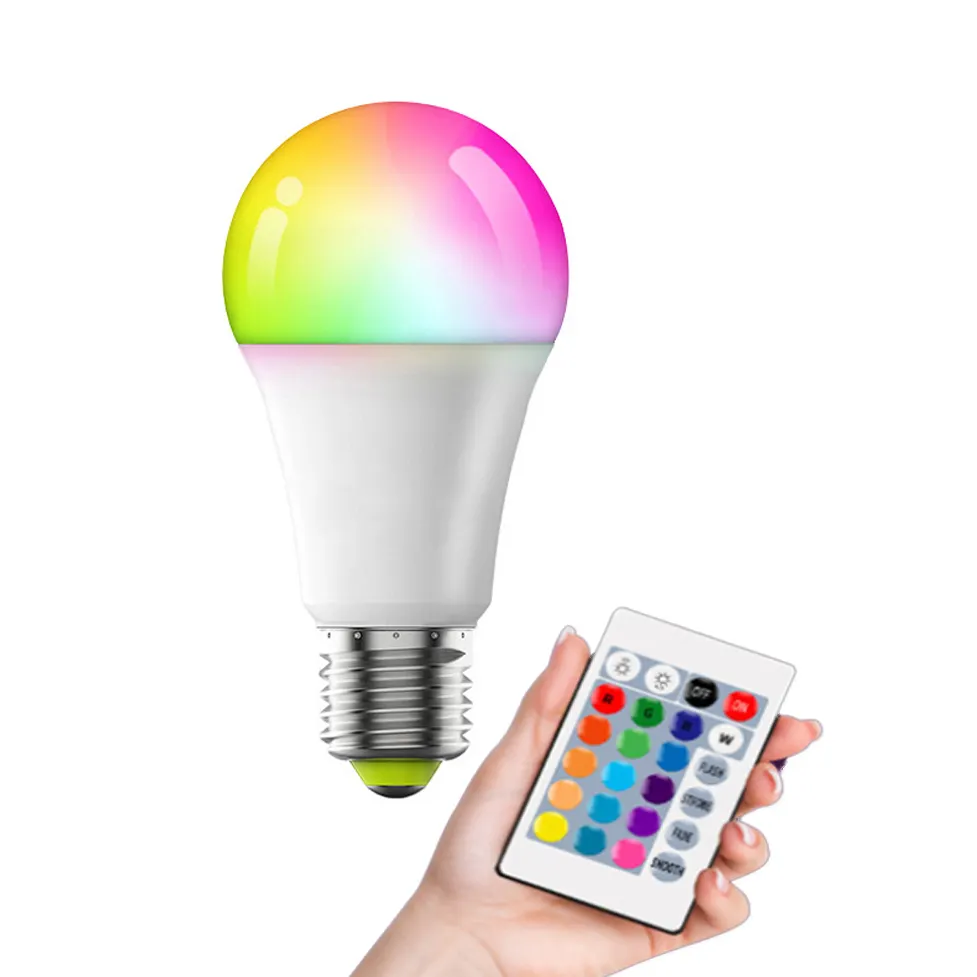 Interior Decoration Color Led Bulb Raw Material Smart e27 Bulb Rgb Colorful Smart Lamp Color Led light Bulb