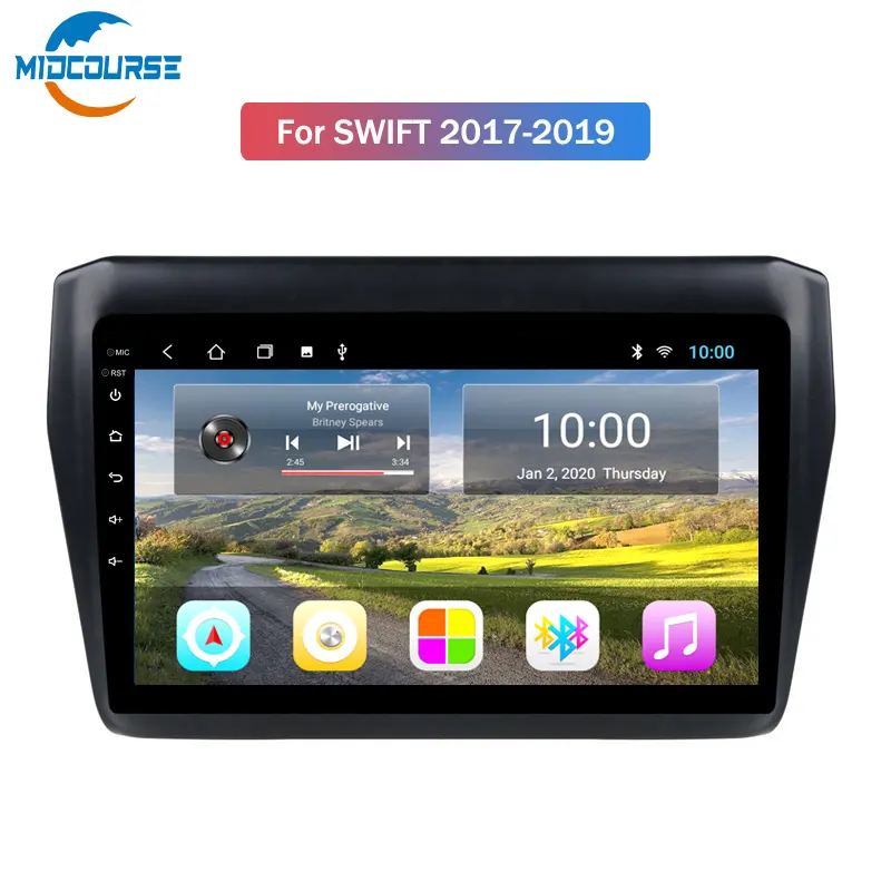 2G RAM Android 10 For Suzuki Swift 2017 2018 2019 Car DVD Multimedia Player GPS Navigation Stereo Radio BT WIFI(3f709f56)