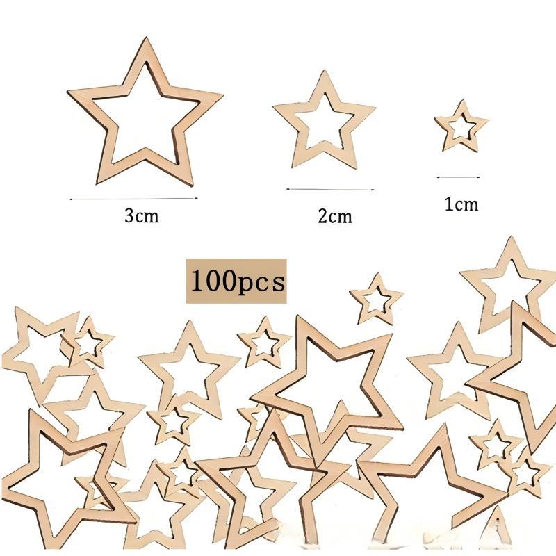 Tamaño estrella hueca de cinco puntas 100