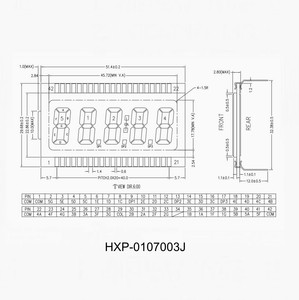 Long Lifetime 7 Segment Customize Segment Display For 7 Segment Glass 5 Digits 6 nach Digit Fuel Dispenser Lcd Module - Product Image 5