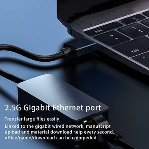 2-in-1 adaptör 2.5G USB C ve USB Ethernet USB 3.2 tip A/tip C için 2.5 Gigabit Ethernet adaptörü RJ45 LAN ağ dönüştürücü - Product Image 5