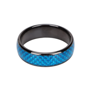 Ceramica + fibra di carbonio Smart NFC anello per chiavi auto Tesla 13.56MHz interfaccia di comunicazione RFID NFC anello programmatore - Product Image 5