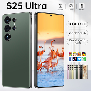 Samsu איכות s25 אולטרה 16GB + 1tb 7.3 אינץ 'כפול כרטיס SIM טלפון חכם ליבה כפול 1.1 כוח s25 אולטרה