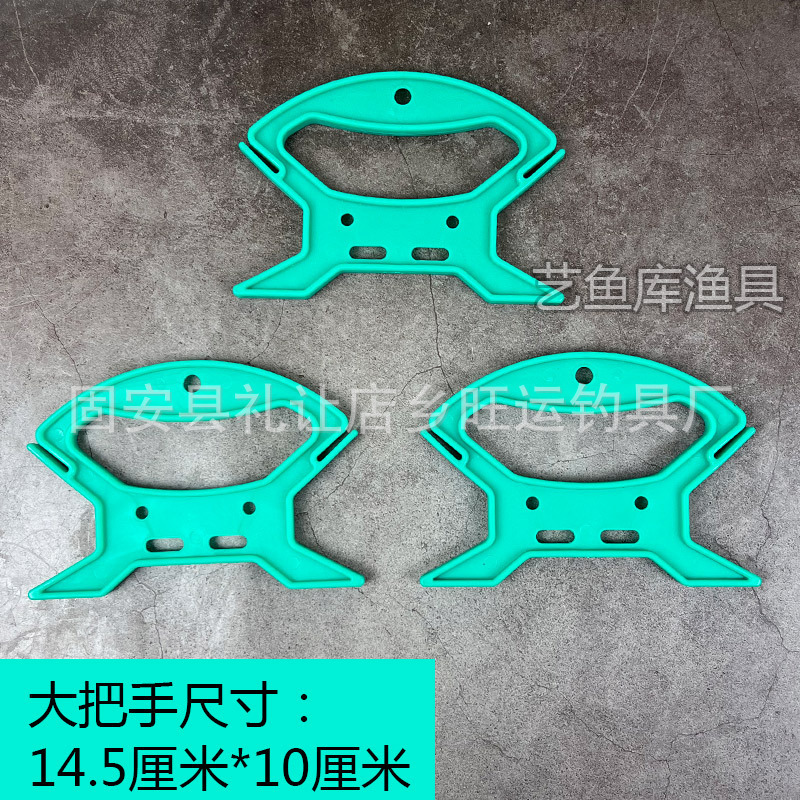Larger handle, cyan, three-pack