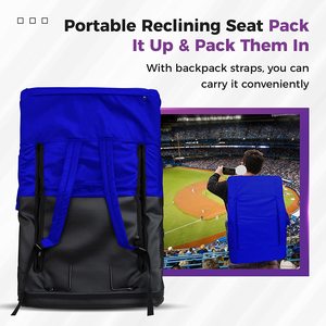 في الهواء الطلق تصميم الشمالية تستخدم قابلة للشحن الحرارة كرسي استاد قابل للسحب الرياضة صديقة للبيئة مقعد دفئا عالية الخلفي وسادة يغطي - Product Image 6