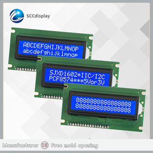 <strong>Functional</strong> IIC/I2C interface <strong>lcd</strong> character <strong>display</strong> JXD1602C STN Blue Negative 16*2 dot matrix <strong>display</strong> Industrial screen <strong>LCD</strong> - Product Image 1