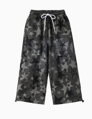 Pantalon déchiré camouflage étoile à cinq branches 451