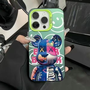 Funda de teléfono Robot Bear para iPhone 1615 14 13 Pro 12 11 Pro Xs X XR Max Aurora, funda dura para computadora y funda trasera de TPU