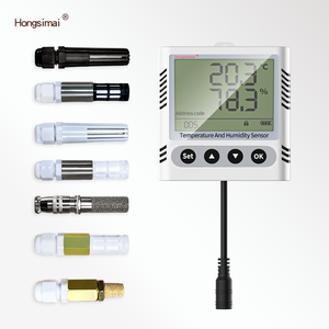 Transmisor de temperatura y humedad tipo pared RS485 Pantalla LCD digital Sensor de temperatura y humedad de invernadero - Product Image 1