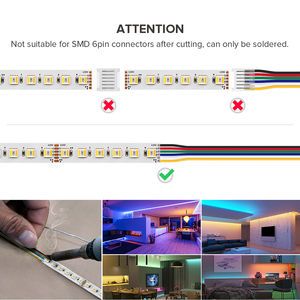High Density Changing Color <strong>5050</strong> RGB <strong>Smd</strong> 96Leds/<strong>m</strong> 24V 5In1 Rgbww Cct Rgbcct Led Strip - Product Image 5