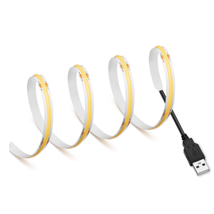 TV用USB付き小型COB LEDストリップライト接着剤5V12V COB LEDストリップIP20IP65 USBLEDストリップライト - Product Image 1