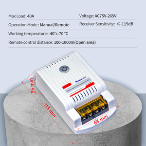 Tarım su pompası için 220V uzun menzilli denetleyici anahtarı kablosuz uzaktan AC alıcı ile RF kablosuz iletişim - Product Image 3