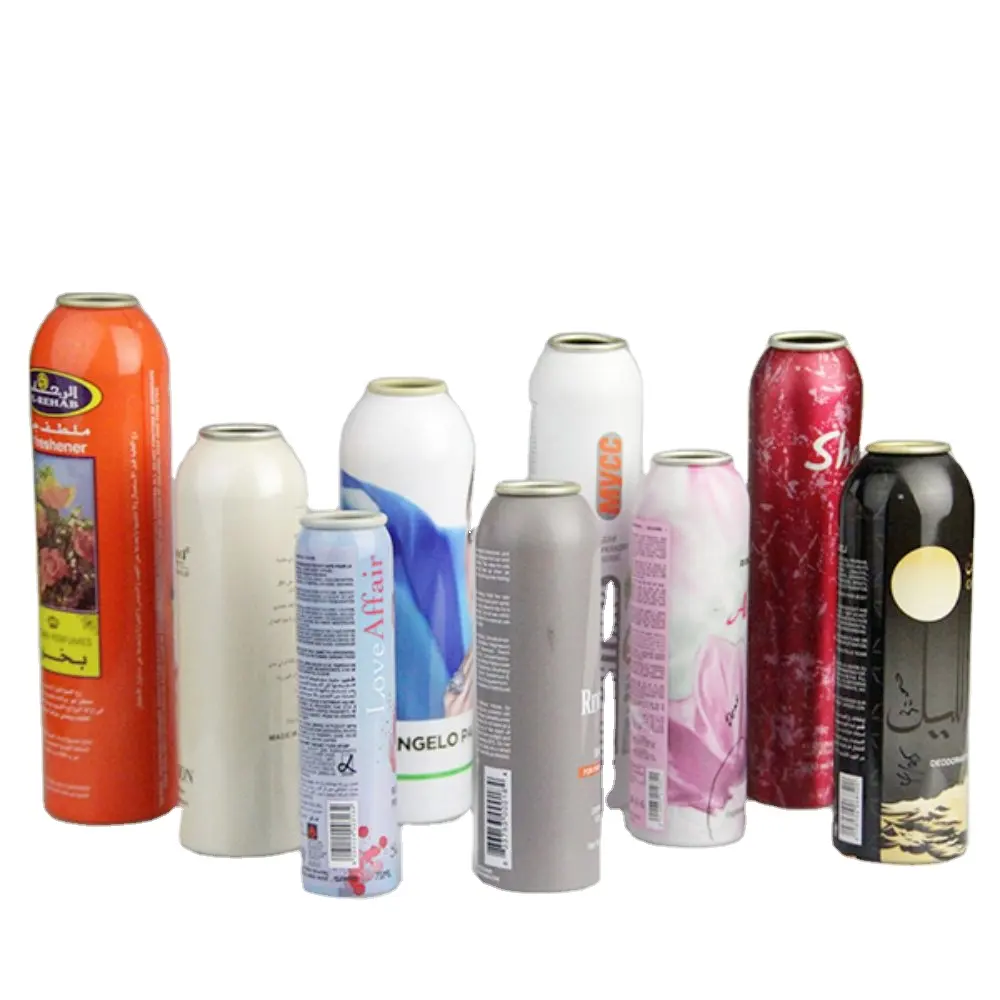 Stampa personalizzata vuota 20ml 50ml 110ml 200ml 300ml 500ml bomboletta Spray in alluminio Spray