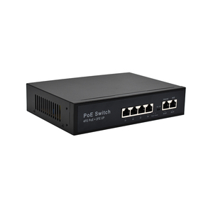 Interruptor PoE de 4 puertos OEM ODM 10/100Mbps, entrada DC 12V-24V a salida PoE de 48V, compatible con IEEE802.3 Af/AT para paneles solares, cámara IP - Product Image 3