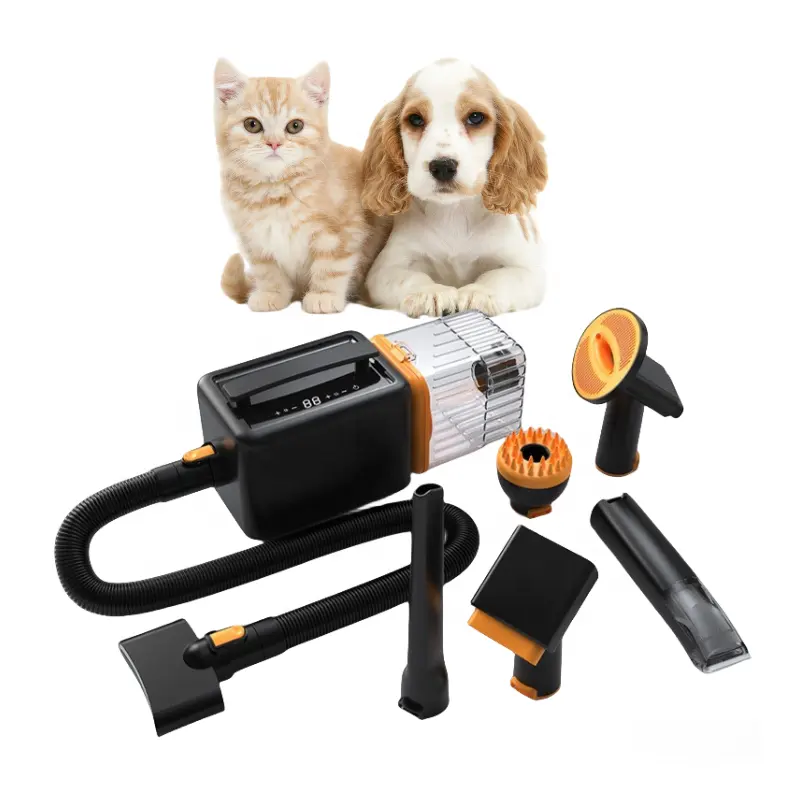 Geluidsarme Haarsnijder Hond Verzorgingsblazer Voor Huisdieren Met Stofzuiger Voor Het Verzorgen Van Huisdieren