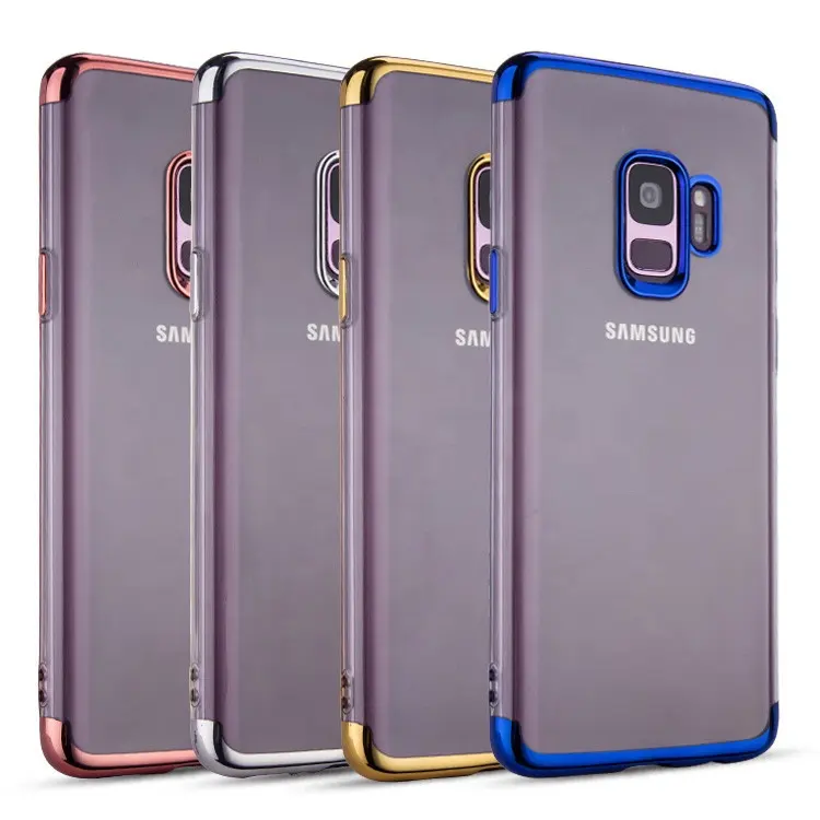 Saiboro Slim Thin Clear Electroplating TPU Soft Protective Phone Back Case CoverためSamsung Galaxy j2コアj4プラスj6 2018