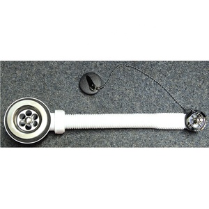 Scolapiatti per lavabo da 1 1/4 pollici con raccordo per tubo di troppo pieno - Product Image 2