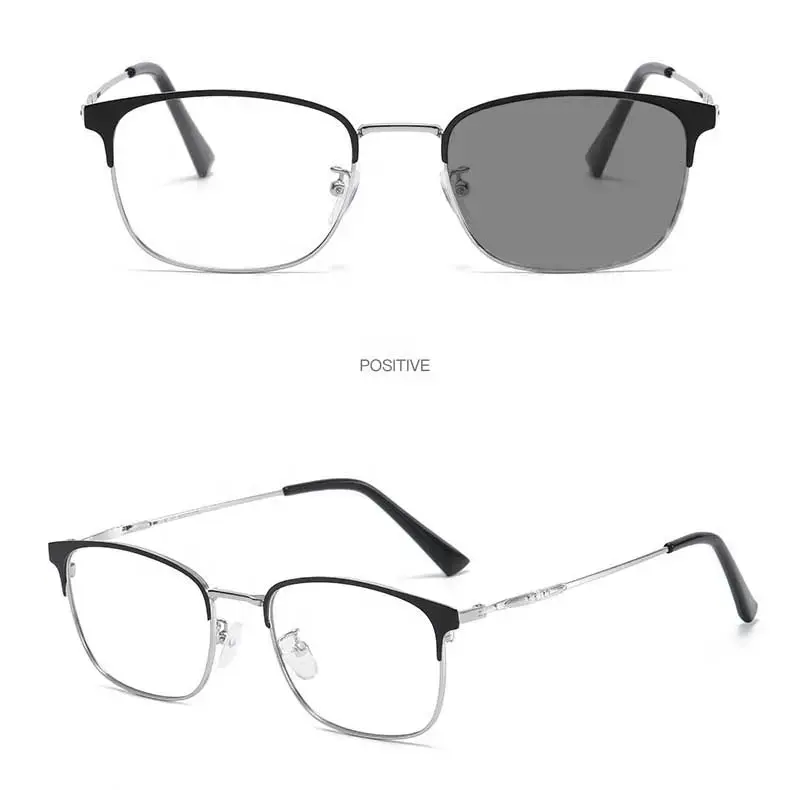 กรอบแว่นตาโฟโตโครมิคสำหรับ9016กรอบโลหะแว่นตาสำหรับผู้ชายและผู้หญิงแว่นตาสำหรับใส่กลางวันเปลี่ยนสีได้