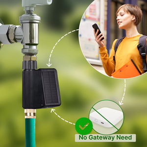 Temporizador de agua Solar WiFi Tuya IP65 Entrada de latón impermeable con Sensor de humedad de temperatura del suelo Detector interruptores de Control remoto - Product Image 3