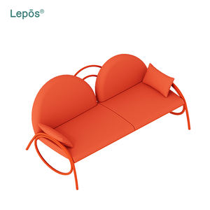 नए डिजाइन आधुनिक पैटियो लोवेसइट विला आंगन बालकनी गार्डन दो-सीटर सेट त्वरित सुखाने कपड़े एल्यूमीनियम आउटडोर सोफा - Product Image 4