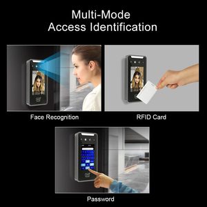 4-дюймовая биометрическая система посещаемости сотрудников с RFID и функцией распознавания лиц, устройство контроля времени записи доступа