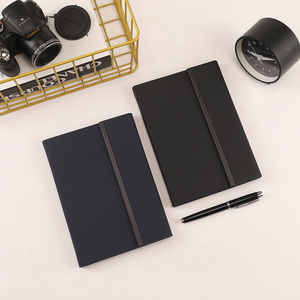 Diario Cuaderno Diario Bloc de notas Diario Logotipo personalizado A5 Pu PU Cuero Impreso Pu Cubierta de cuero Cuaderno con banda elástica - Product Image 1