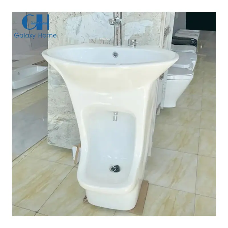 Innovative Wudu Station Urinal Sink Combo für effiziente Ablution Maßge schneidert für muslimische Hygiene praktiken