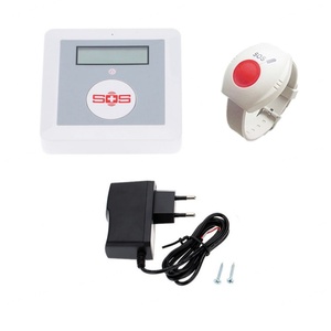 Layar <span class=keywords><strong>LCD</strong></span> Bahan ABS Sistem <span class=keywords><strong>Alarm</strong></span> Lansia Portabel GSM Pengaman Anti Maling Tombol Panik SOS 433MHz Nirkabel Keamanan Rumah Aplikasi - Product Image 6