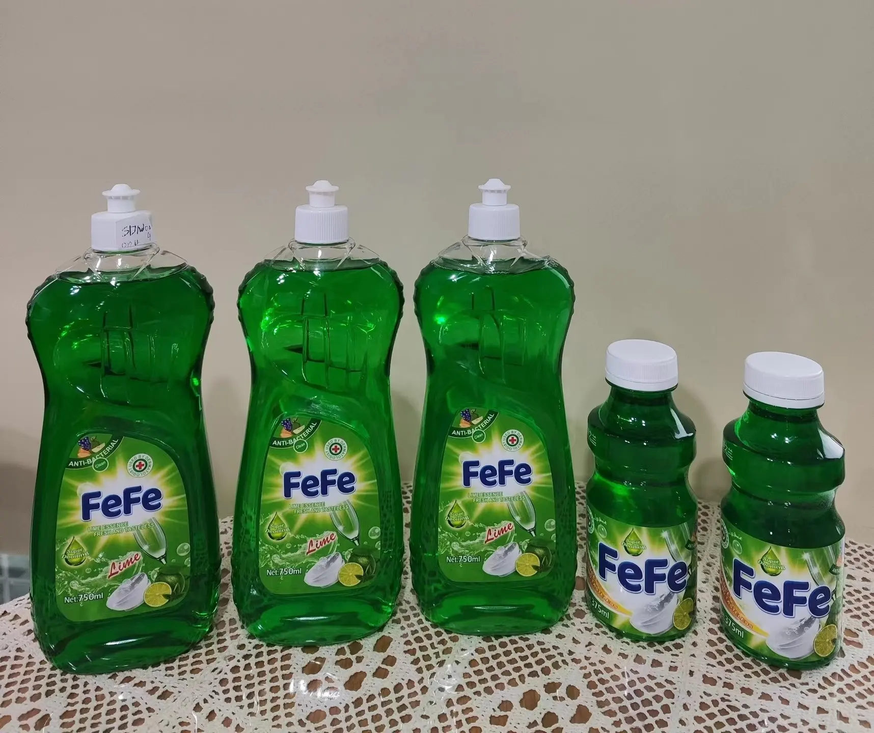 Fábrica Atacado FEFE Lava-louças Limpeza Detergente Sabão Cozinha Líquido Lavar Louça Líquido