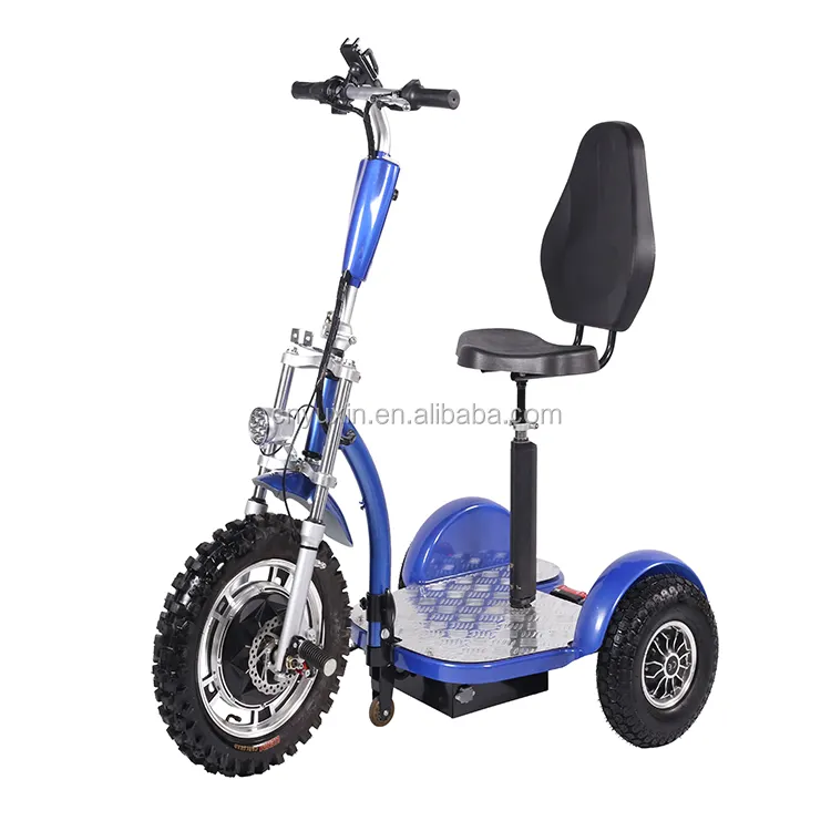 Scooter électrique de roue arrière de la mobilité YXEB-712 1000W 48V avec la conception à 3 roues d'entraînement de double moteur pour des adultes